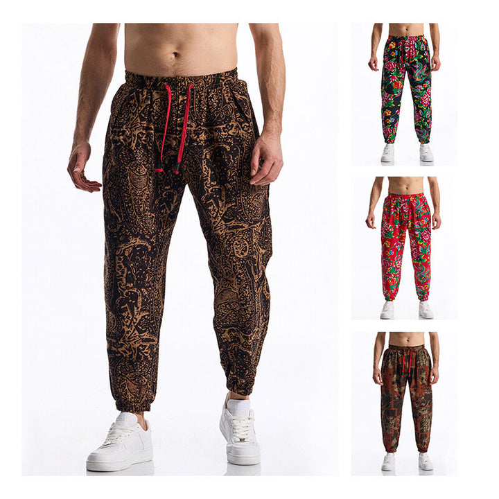 Herrarnas joggingsbyxor med blommönster Eva Jonsson-Eva Jonsson