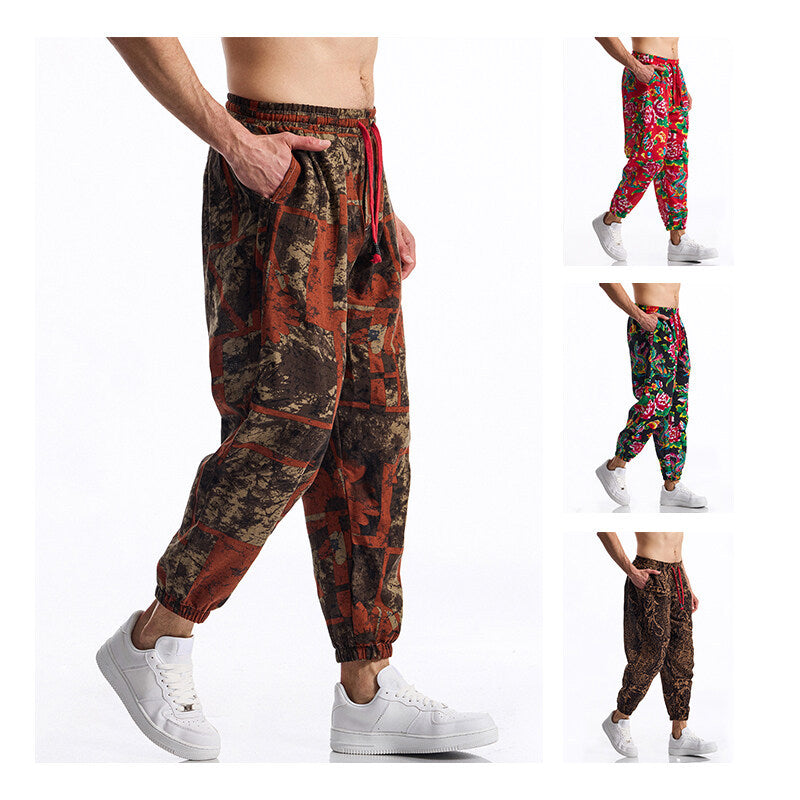 Herrarnas joggingsbyxor med blommönster Eva Jonsson-Eva Jonsson