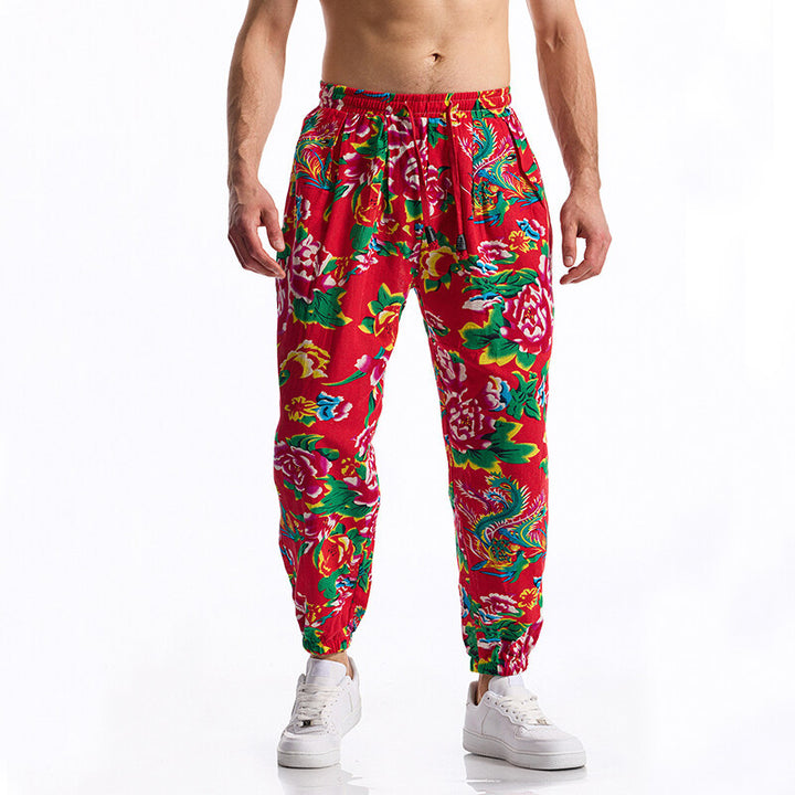 Herrarnas joggingsbyxor med blommönster Eva Jonsson-Eva Jonsson