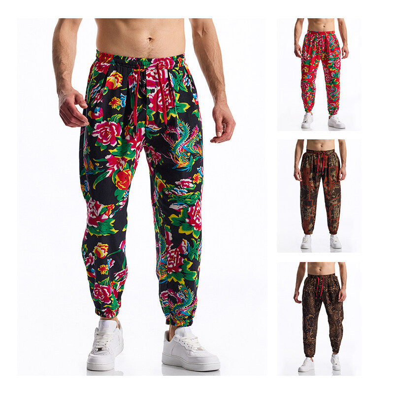 Herrarnas joggingsbyxor med blommönster Eva Jonsson-Eva Jonsson