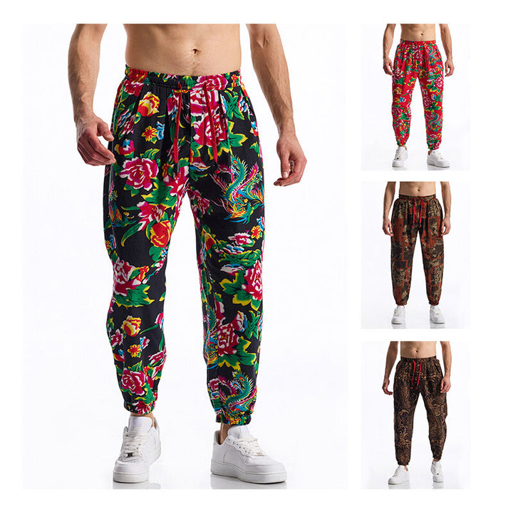 Herrarnas joggingsbyxor med blommönster Eva Jonsson-Eva Jonsson