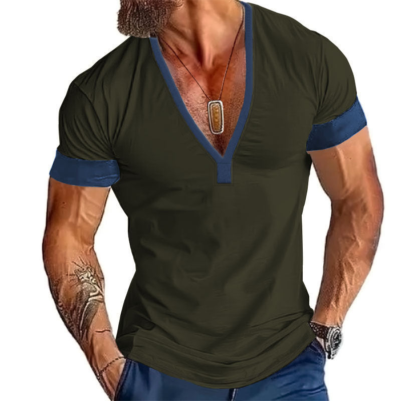 Herrarnas moderna V-hals T-shirt Mirla-Eva Jonsson