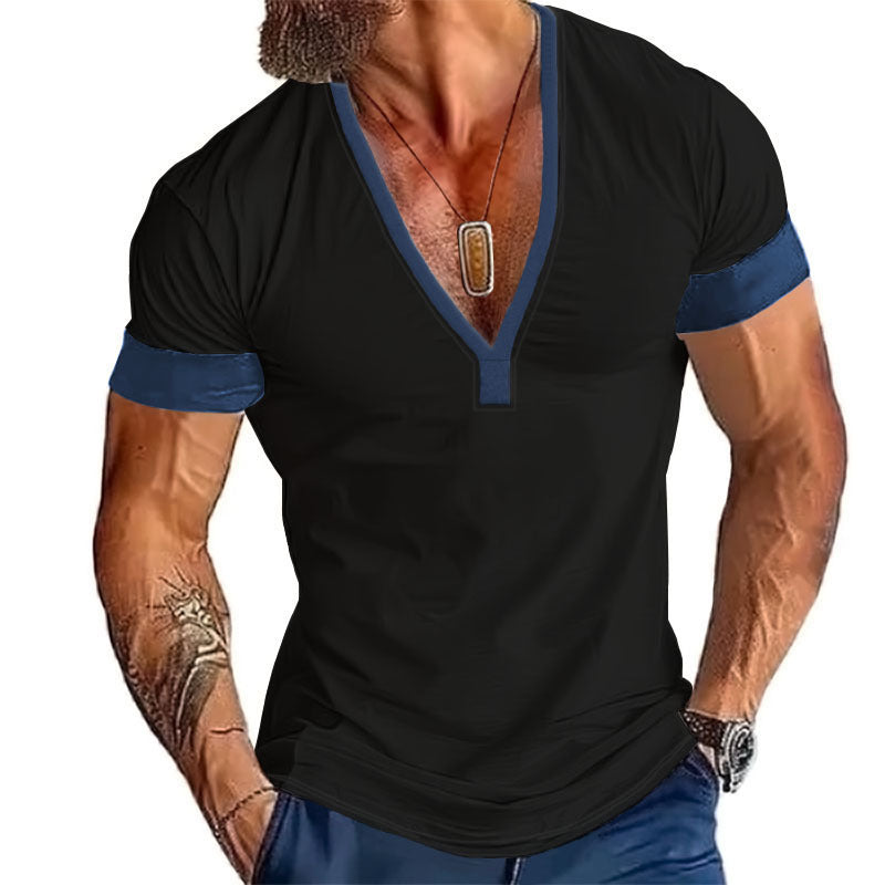 Herrarnas moderna V-hals T-shirt Mirla-Eva Jonsson