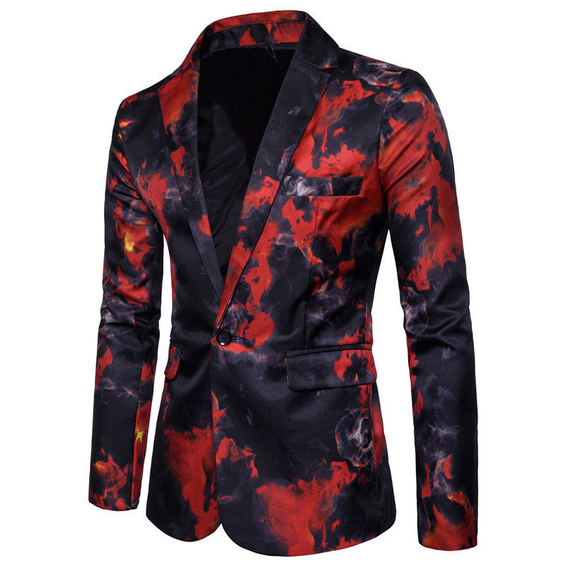 Herrarnas modiga blazer med konstnärlig färggradient Mirla-Eva Jonsson