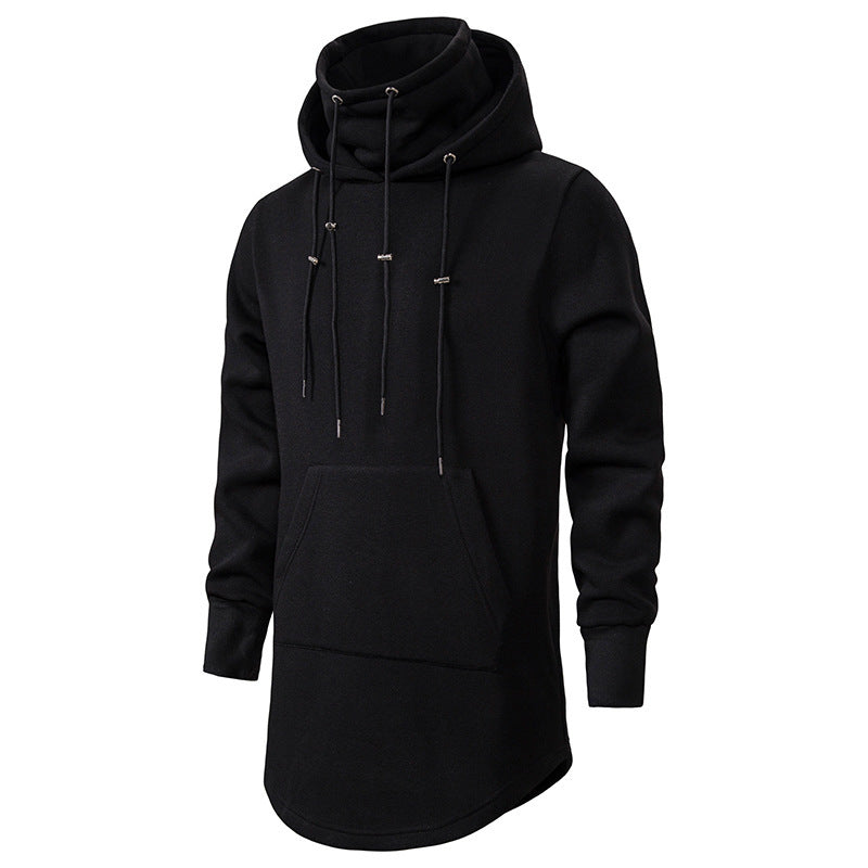 Herrarnas modiga hoodie med asymmetrisk krage och praktisk känguruficka Eva Jonsson-Eva Jonsson
