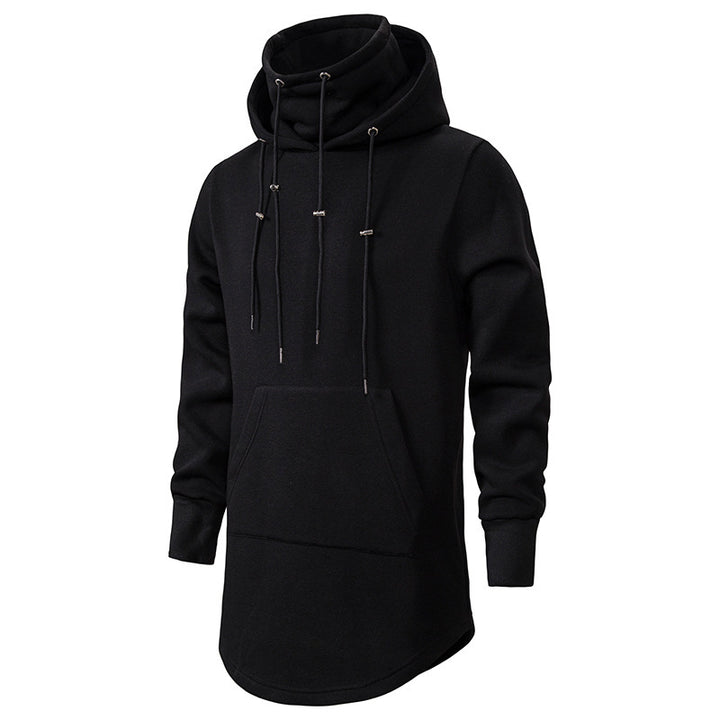 Herrarnas modiga hoodie med asymmetrisk krage och praktisk känguruficka Eva Jonsson-Eva Jonsson