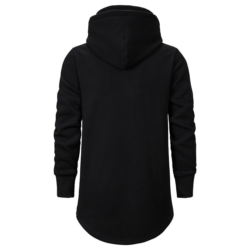 Herrarnas modiga hoodie med asymmetrisk krage och praktisk känguruficka Eva Jonsson-Eva Jonsson