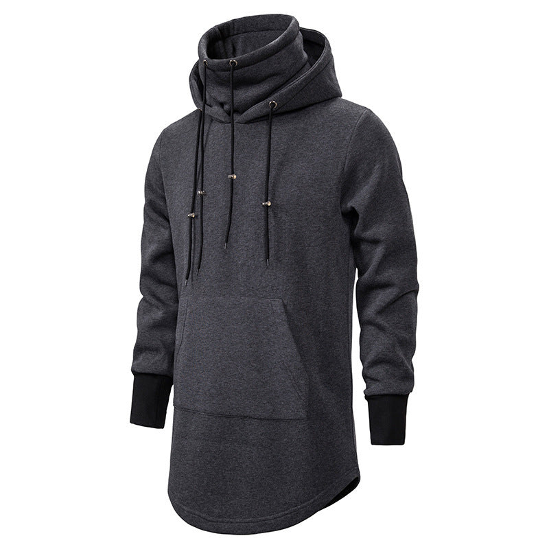 Herrarnas modiga hoodie med asymmetrisk krage och praktisk känguruficka Eva Jonsson-Eva Jonsson