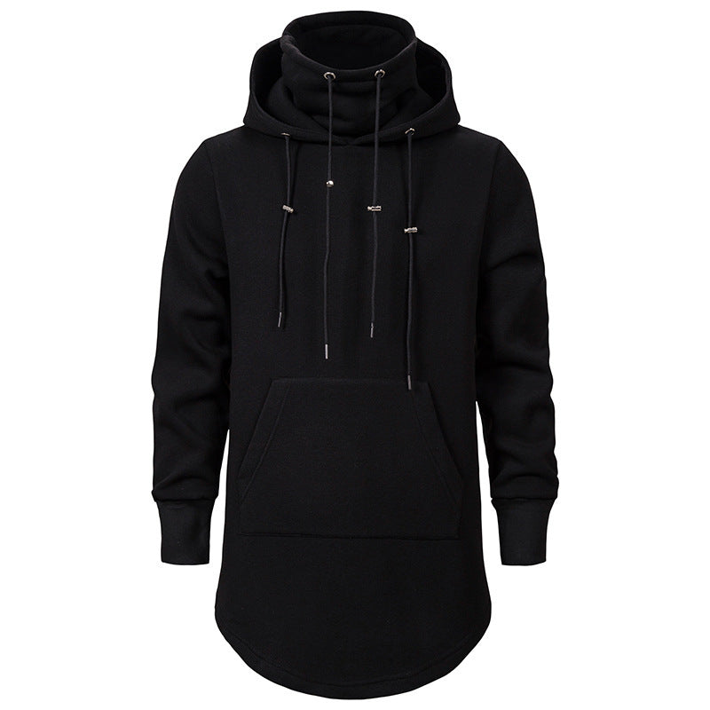 Herrarnas modiga hoodie med asymmetrisk krage och praktisk känguruficka Eva Jonsson-Eva Jonsson