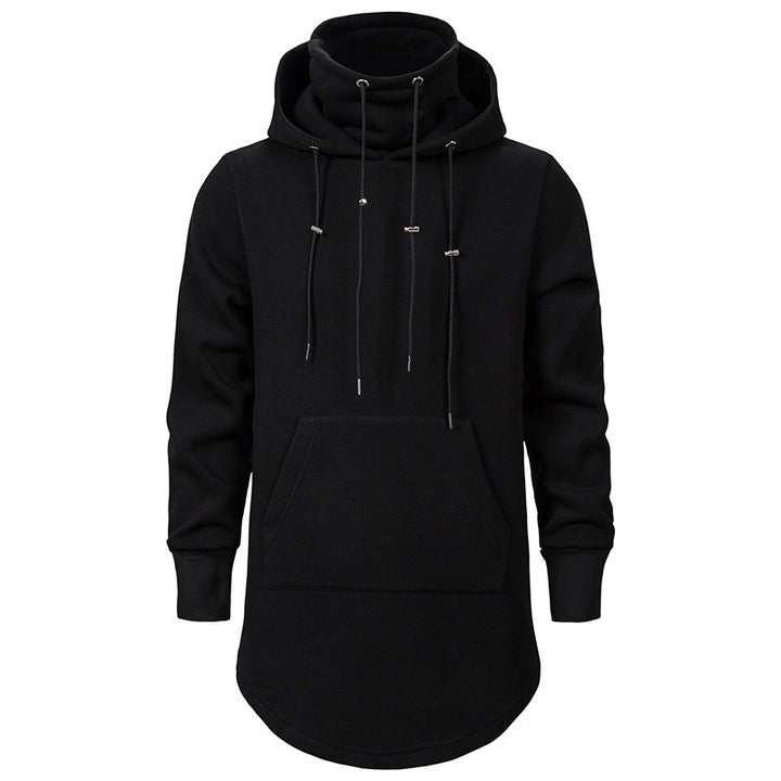 Herrarnas modiga hoodie med asymmetrisk krage och praktisk känguruficka Eva Jonsson-Eva Jonsson