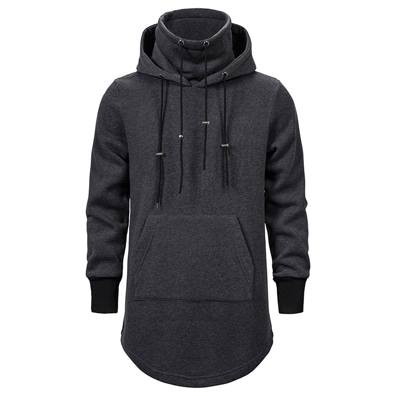 Herrarnas modiga hoodie med asymmetrisk krage och praktisk känguruficka Eva Jonsson-Eva Jonsson