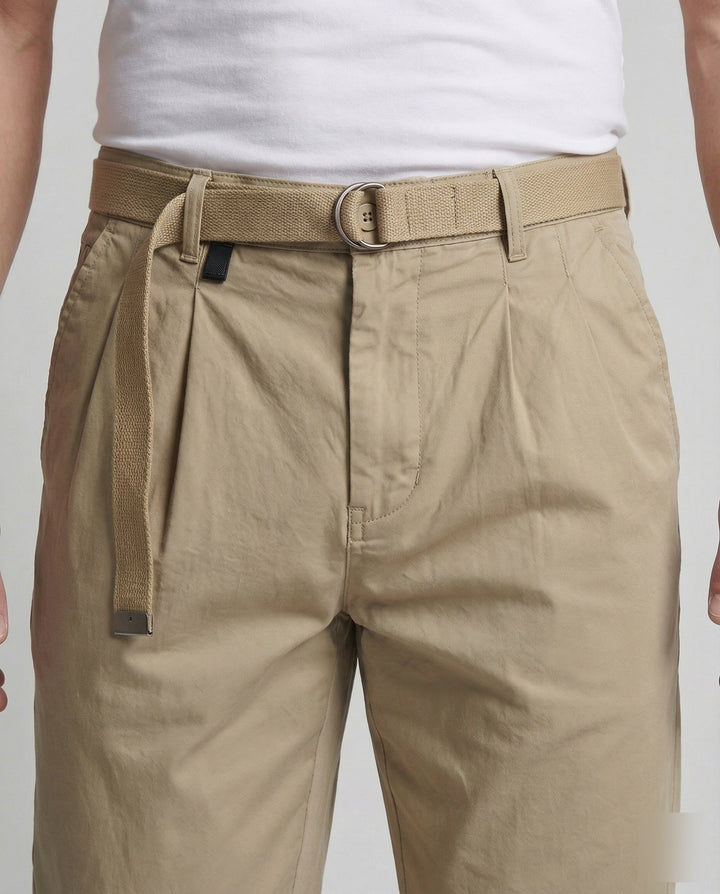 Herrarnas plisserade byxor tapered-Eva Jonsson