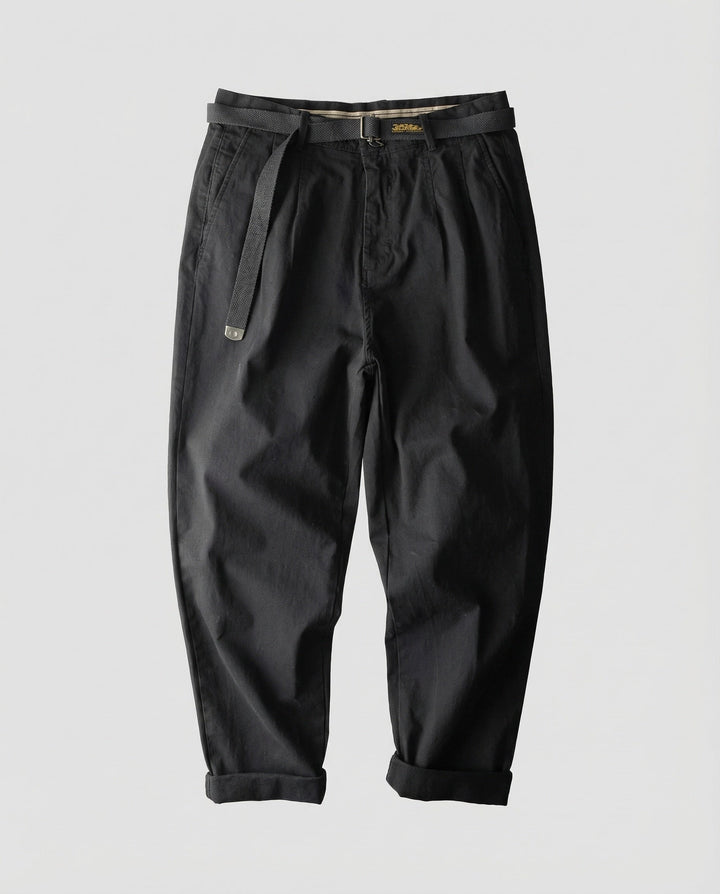 Herrarnas plisserade byxor tapered-Eva Jonsson