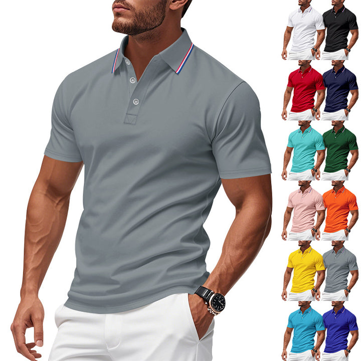 Herrarnas polo med kontrasterande krage Eva Jonsson-Eva Jonsson