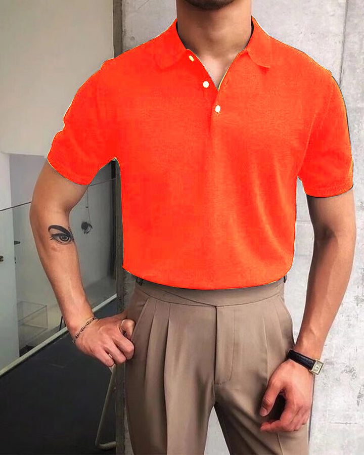 Herrarnas polo-shirt i högkvalitativ bomullsmix och moderiktig ståkrage Mirla-Eva Jonsson
