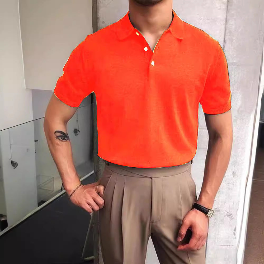 Herrarnas polo-shirt i högkvalitativ bomullsmix och moderiktig ståkrage Mirla-Eva Jonsson