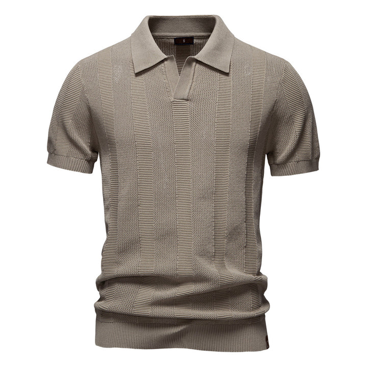 Herrarnas polo skjorta med strukturerad design och avancerad bärkomfort Mirla-Eva Jonsson