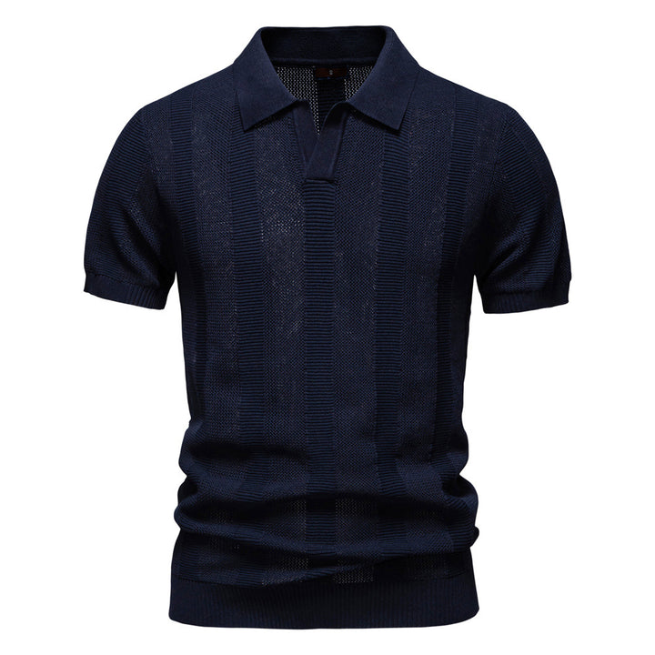 Herrarnas polo skjorta med strukturerad design och avancerad bärkomfort Mirla-Eva Jonsson
