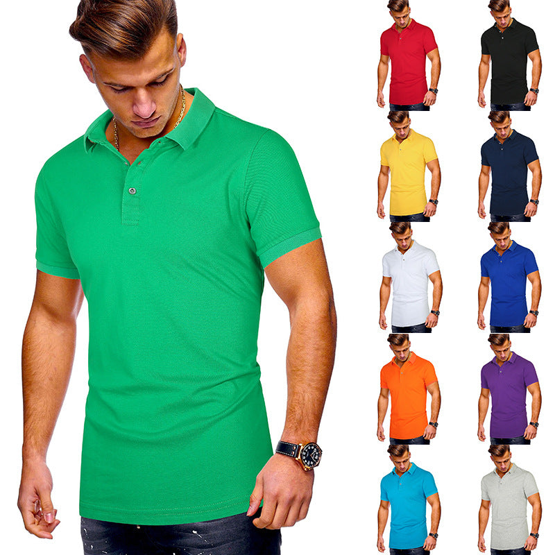 Herrarnas poloshirt med högkvalitativ bomullsblandning och modern ståkrage Mirla-Eva Jonsson