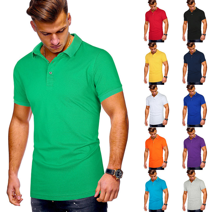 Herrarnas poloshirt med högkvalitativ bomullsblandning och modern ståkrage Mirla-Eva Jonsson