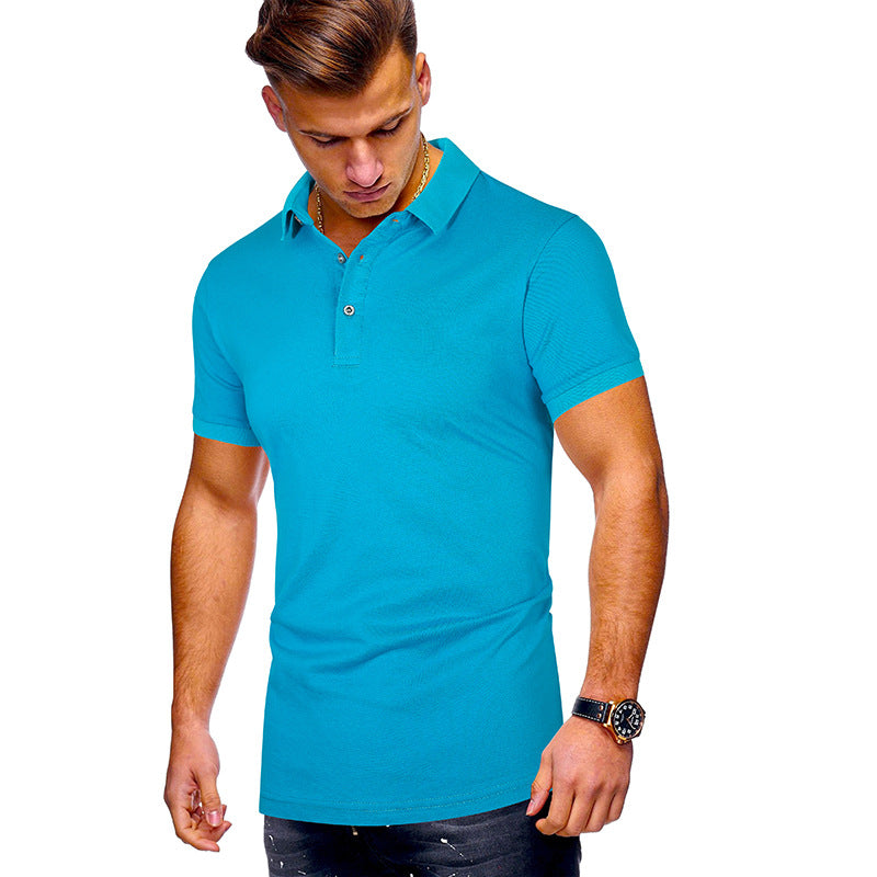 Herrarnas poloshirt med högkvalitativ bomullsblandning och modern ståkrage Mirla-Eva Jonsson