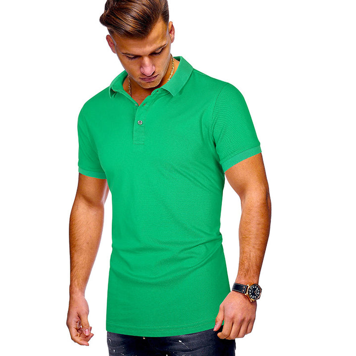 Herrarnas poloshirt med högkvalitativ bomullsblandning och modern ståkrage Mirla-Eva Jonsson