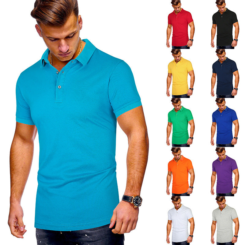 Herrarnas poloshirt med högkvalitativ bomullsblandning och modern ståkrage Mirla-Eva Jonsson