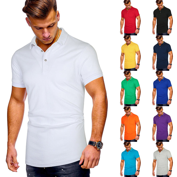 Herrarnas poloshirt med högkvalitativ bomullsblandning och modern ståkrage Mirla-Eva Jonsson