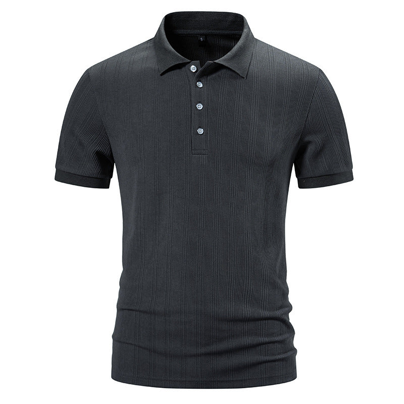 Herrarnas poloshirt med strukturerad design och högkvalitativ bomullsblandning Mirla-Eva Jonsson