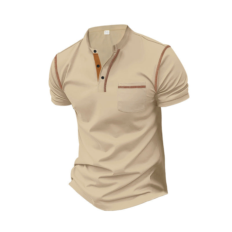 Herrarnas polotröja med modern Henley-krage och praktisk bröstficka Mirla-Eva Jonsson