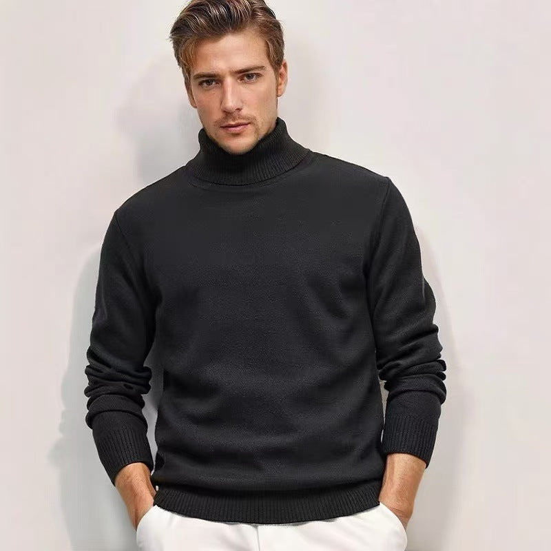 Herrarnas rullkragsjumper i fin stickning Mirla-Eva Jonsson