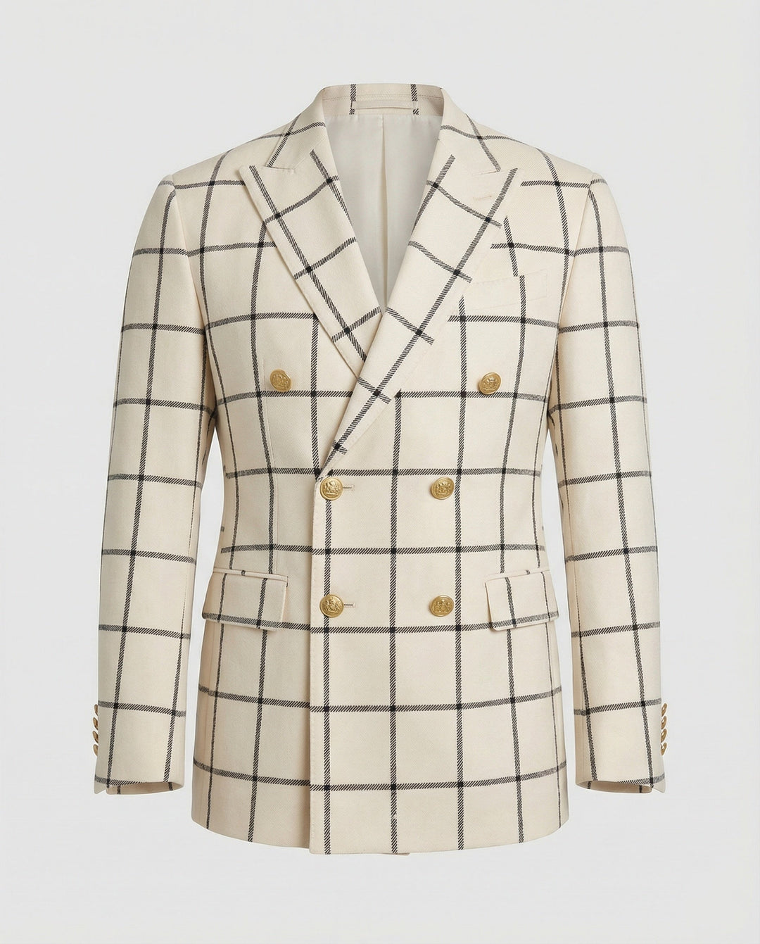 Herrarnas rutiga blazer – Herr blazer med dubbel knapprad-Eva Jonsson