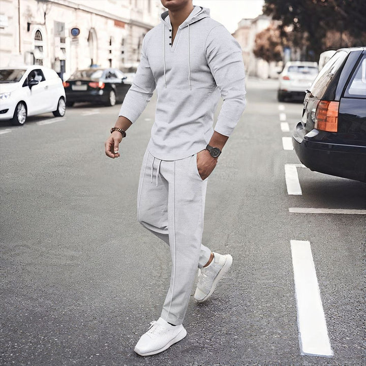 Herrarnas sportiga hoodie och joggingset med andningsbar struktur Mirla-Eva Jonsson