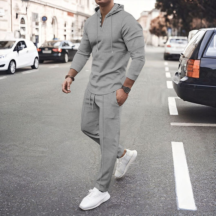 Herrarnas sportiga hoodie och joggingset med andningsbar struktur Mirla-Eva Jonsson