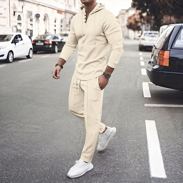 Herrarnas sportiga hoodie och joggingset med andningsbar struktur Mirla-Eva Jonsson
