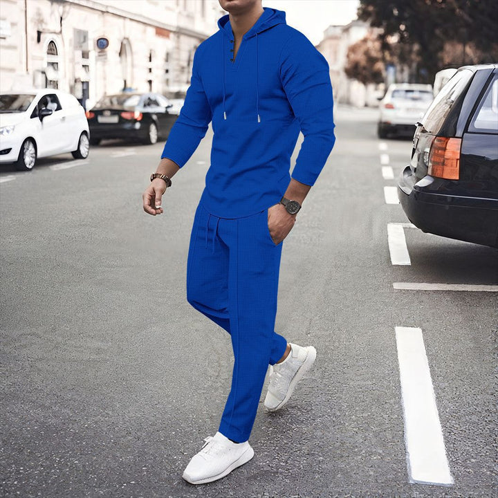 Herrarnas sportiga hoodie och joggingset med andningsbar struktur Mirla-Eva Jonsson