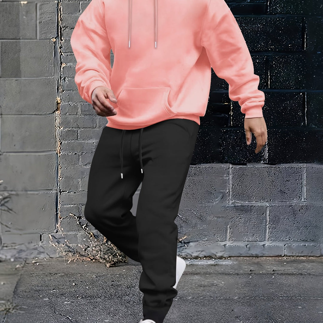 Herrarnas sportiga hoodie-set med justerbar midja och sidofickor Eva Jonsson-Eva Jonsson