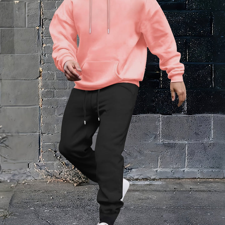 Herrarnas sportiga hoodie-set med justerbar midja och sidofickor Eva Jonsson-Eva Jonsson
