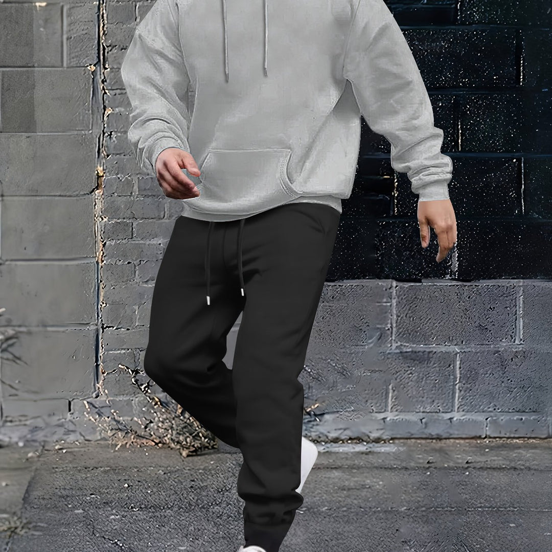 Herrarnas sportiga hoodie-set med justerbar midja och sidofickor Eva Jonsson-Eva Jonsson