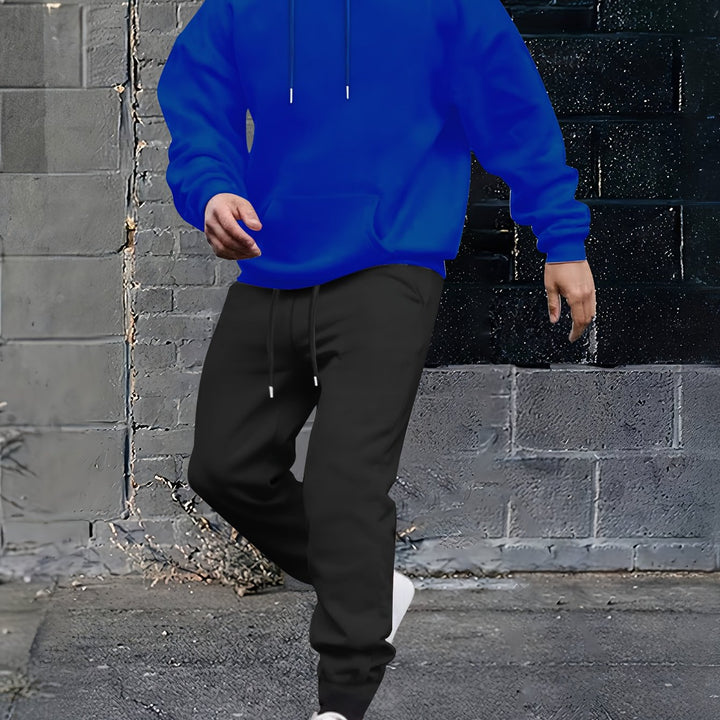Herrarnas sportiga hoodie-set med justerbar midja och sidofickor Eva Jonsson-Eva Jonsson