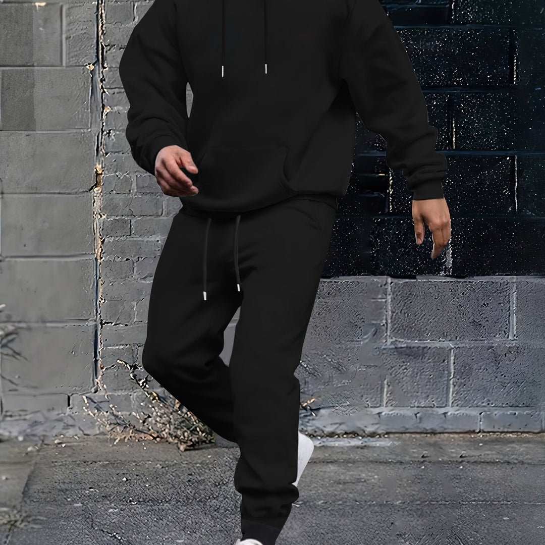 Herrarnas sportiga hoodie-set med justerbar midja och sidofickor Eva Jonsson-Eva Jonsson