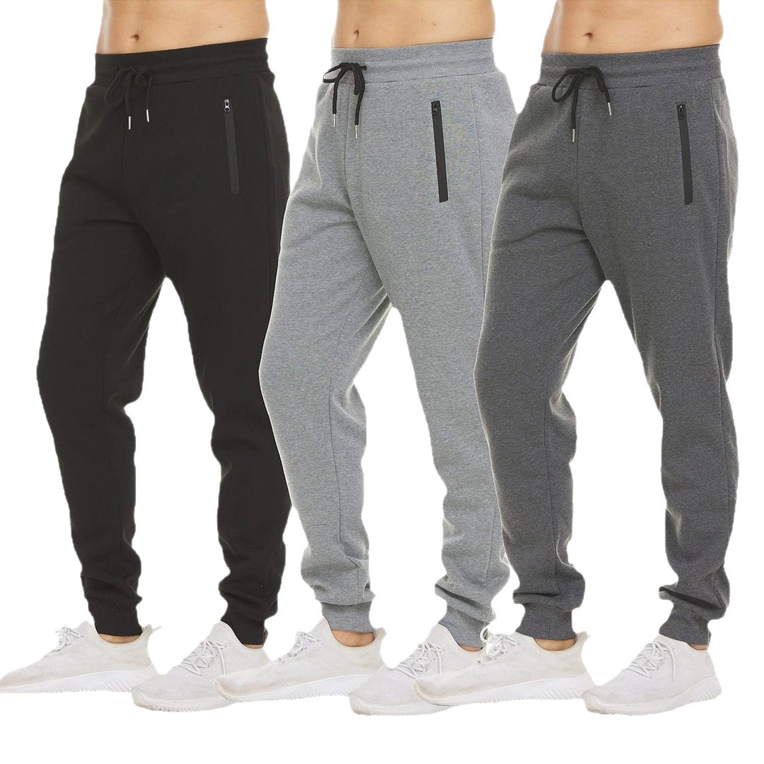 Herrarnas sportiga joggingsbyxor med praktiska fickor och elastisk midja Mirla-Eva Jonsson