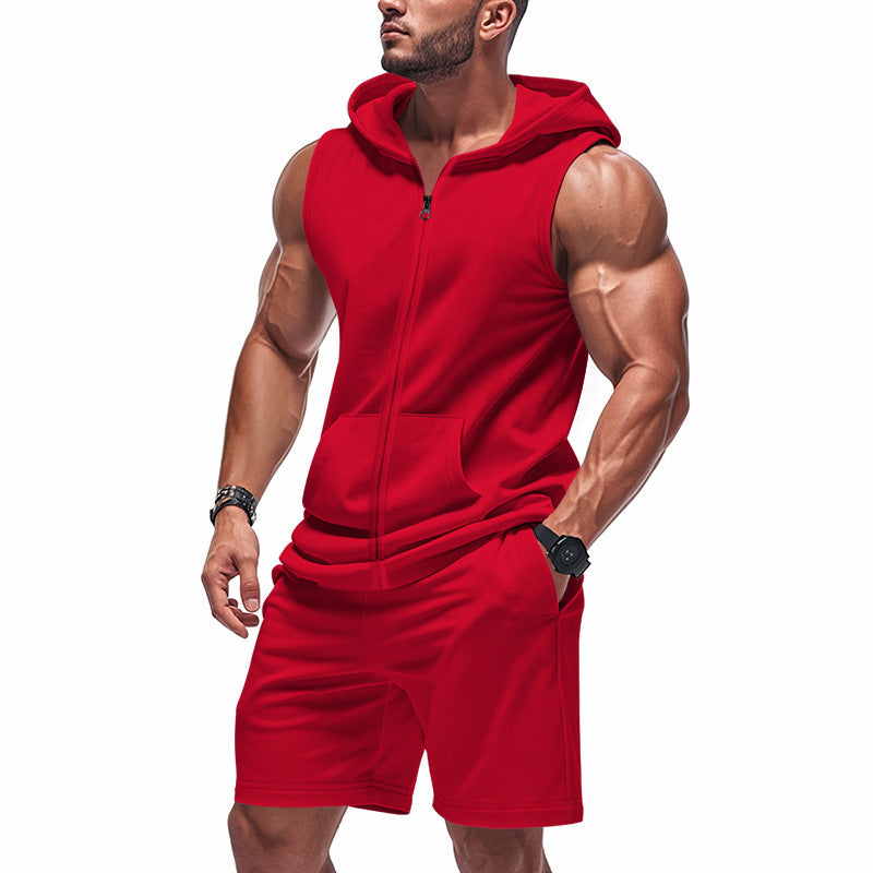 Herrarnas sportiga tanktop och shorts set Mirla-Eva Jonsson