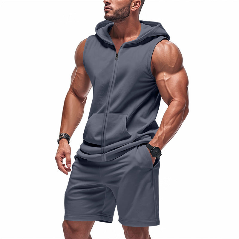 Herrarnas sportiga tanktop och shorts set Mirla-Eva Jonsson