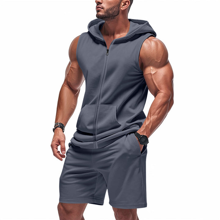 Herrarnas sportiga tanktop och shorts set Mirla-Eva Jonsson
