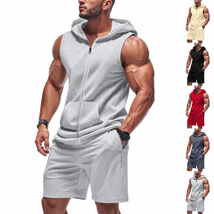 Herrarnas sportiga tanktop och shorts set Mirla-Eva Jonsson
