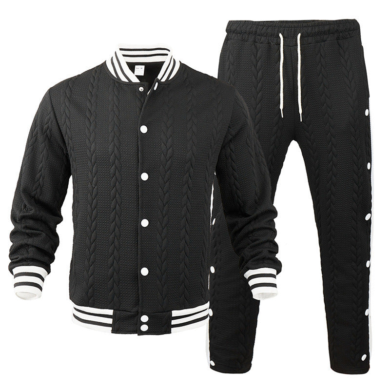Herrarnas sportwear-bomberjacka med strukturerad design och kontrastband Mirla-Eva Jonsson