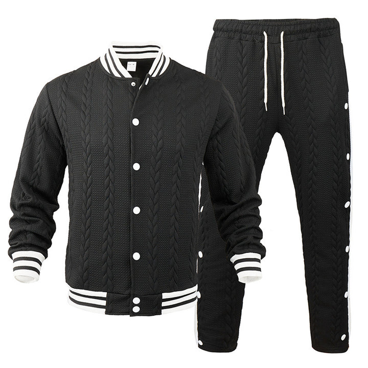 Herrarnas sportwear-bomberjacka med strukturerad design och kontrastband Mirla-Eva Jonsson