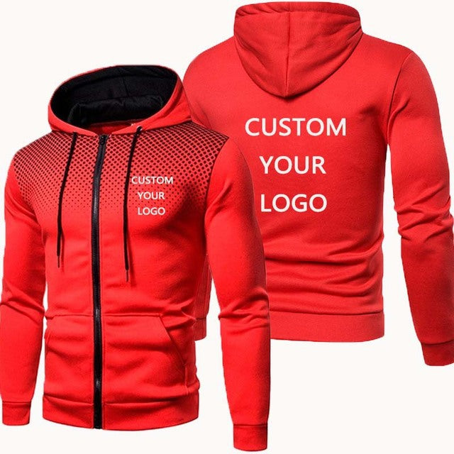 Herrarnas stiliga sport-hoodie med anpassningsbar tryck Mirla-Eva Jonsson
