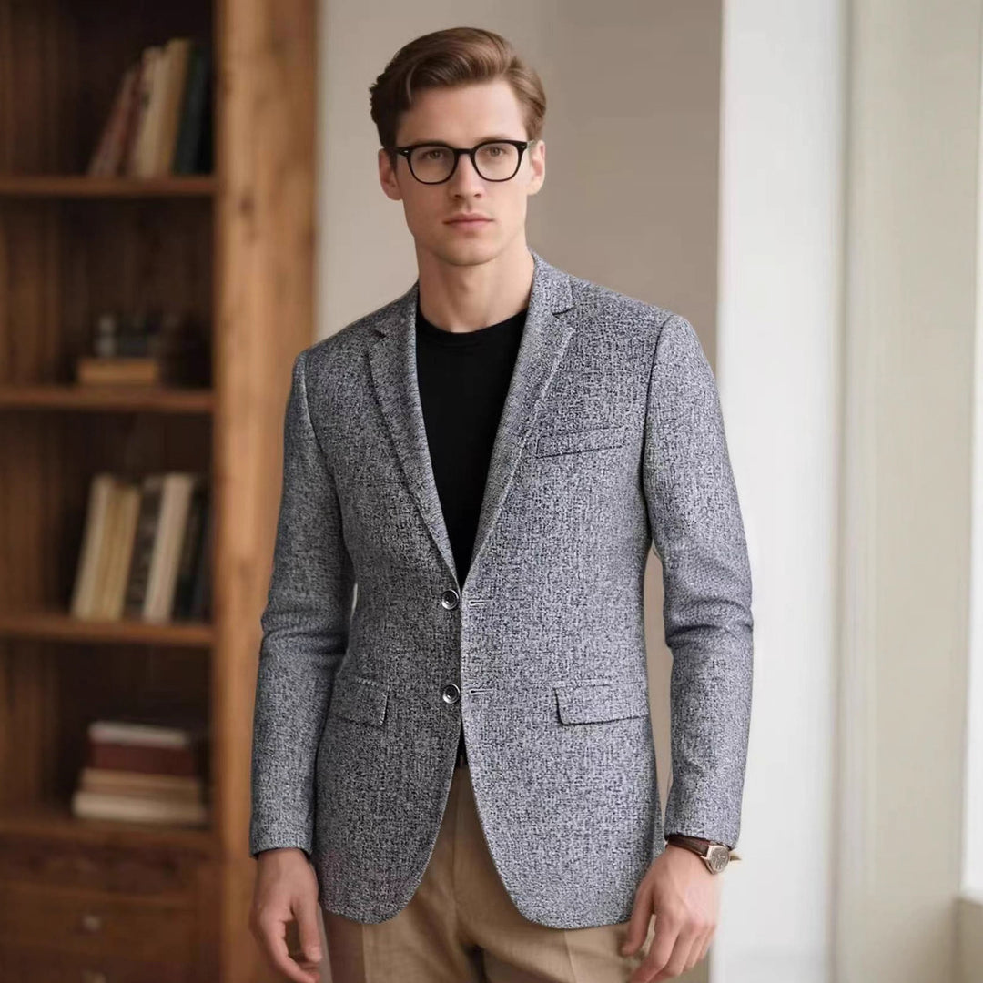 Herrarnas stiliga strukturerade blazer med modern passform Mirla-Eva Jonsson